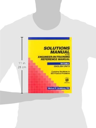 Solutions Manual for the EngineerInTraining Reference Manual: English Units,Used
