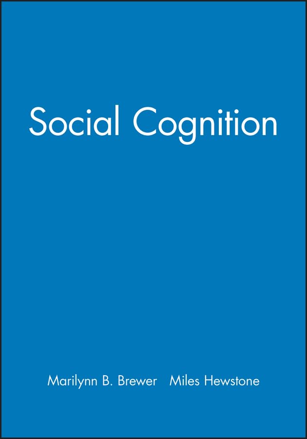Social Cognition (Perspectives on Social Psychology),Used