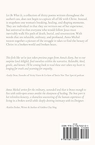 Let Be What Is: Poetry on the Ways God Breaks, Heals, and Shapes Us,Used