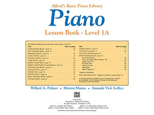 Alfred'S Basic Piano Library Lesson Book, Bk 1A (Alfred'S Basic Piano Library, Bk 1A)-used
