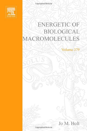Energetics of Biological Macromolecules, Part D (Volume 379) (Methods in Enzymology, Volume 379),Used
