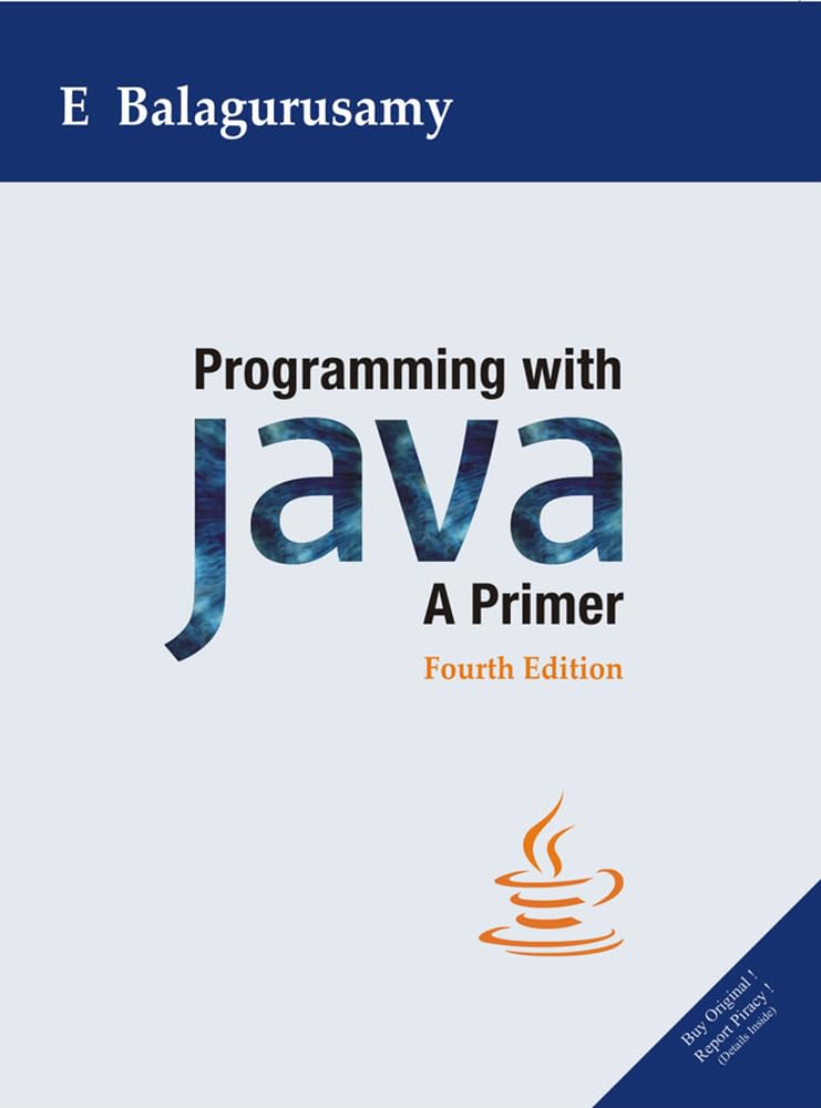Programming with Java: A Primer,Used
