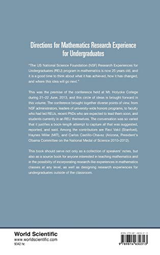 DIRECTIONS FOR MATHEMATICS RESEARCH EXPERIENCE FOR UNDERGRADUATES,Used