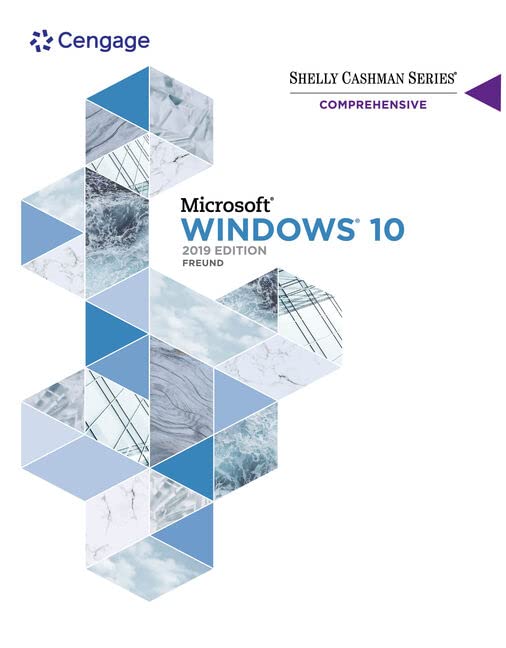 Shelly Cashman Series Microsoft / Windows 10 Comprehensive 2019 (MindTap Course List),Used
