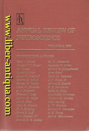 Annual Review of Neuroscience: 1983: 6,Used
