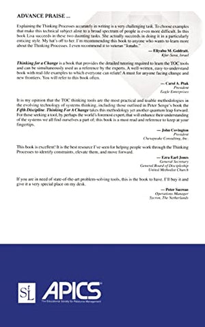 Thinking for a Change (The CRC Press Series on Constraints Management),New