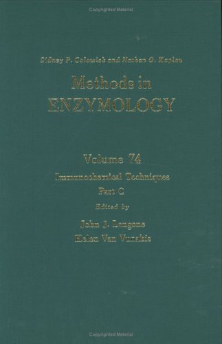 Immunochemical Techniques, Part C (Volume 74) (Methods In Enzymology, Volume 74)