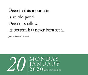 Zen PageADay Calendar 2020,New