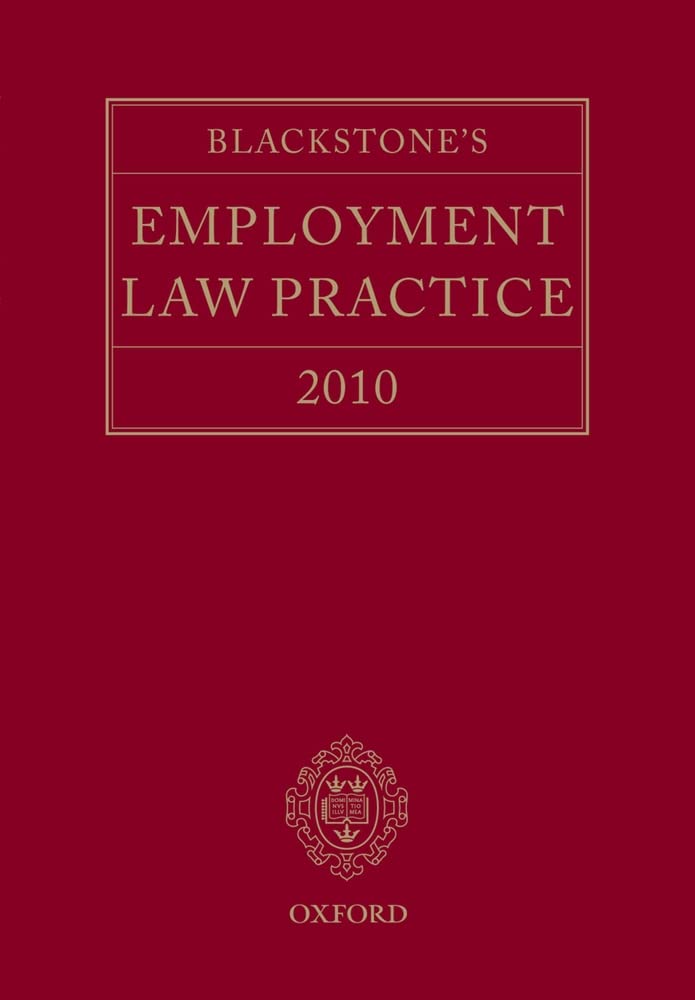 Blackstone's Employment Law Practice 2010,Used
