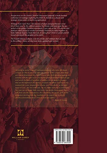 Perspectives on the World Christian Movement: A Reader (Perspectives),Used