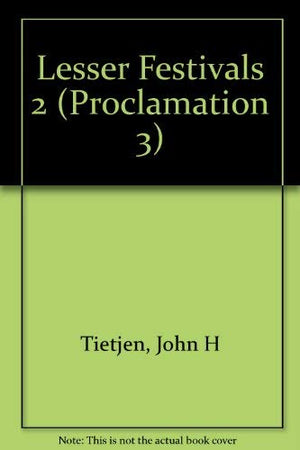 Lesser Festivals 2: Saints Days and Special Occasions (Proclamation 3),Used