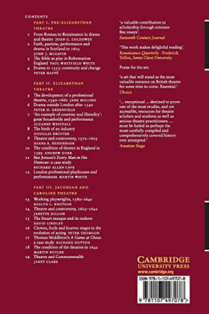 The Cambridge History of British Theatre (Volume 1),Used