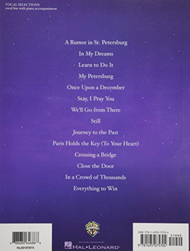 Anastasia: The New Broadway Musical  Piano, Vocal and Guitar Chords,New