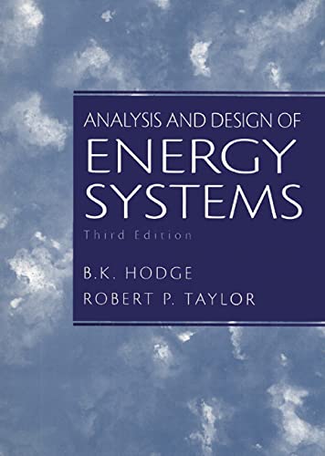 Analysis And Design Of Energy Systems