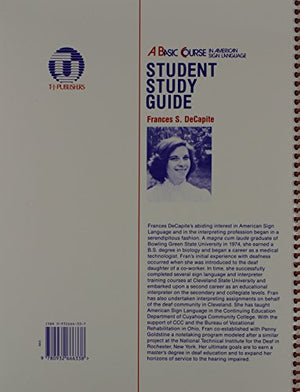 Student Study Guide to a Basic Course in American Sign Language,New