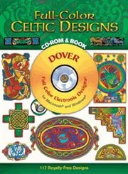 FullColor Celtic Designs CDROM and Book (Dover Electronic Clip Art),New