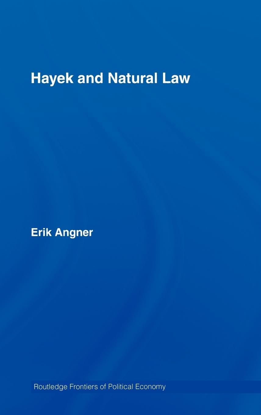 Hayek And Natural Law (Routledge Frontiers Of Political Economy),Used
