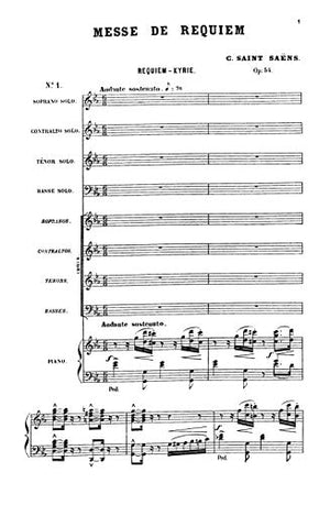 Requiem, Op. 54: SATB with SATB Soli (Orch.) (Latin Language Edition) (Kalmus Edition) (Latin Edition),Used