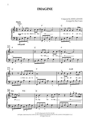 Imagine: Easy Piano, Sheet (Original Sheet Music Edition),New