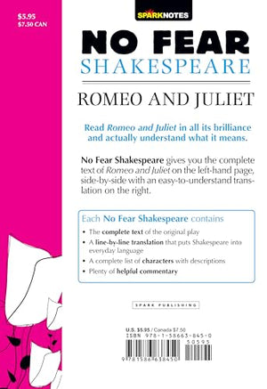 Romeo and Juliet: No Fear Shakespeare SideBySide Plain English,Used