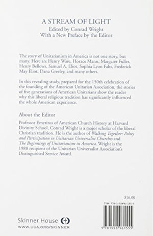 A Stream of Light: A Short History of American Unitarianism,Used