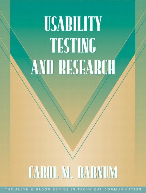 Usability Testing and Research (Part of the Allyn & Bacon Series in Technical Communication),Used