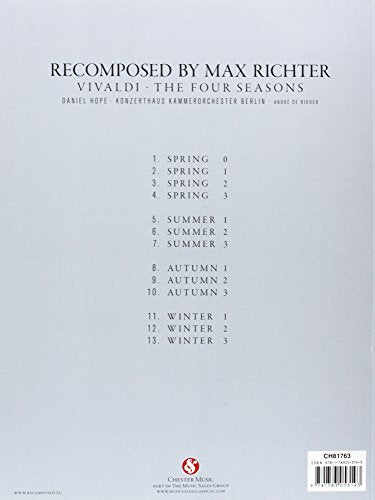 Recomposed by Max Richter  Vivaldi: The Four Seasons: Violin with Piano Accompaniment,Used