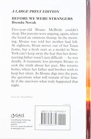 Before We Were Strangers (Wheeler Publishing Large Print Hardcover),Used