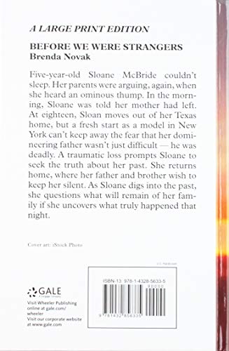 Before We Were Strangers (Wheeler Publishing Large Print Hardcover),Used