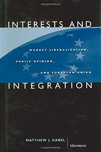 Interests And Integration: Market Liberalization, Public Opinion, And European Union