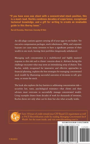 Managing Concentrated Stock Wealth: An Adviser's Guide to Building Customized Solutions,Used