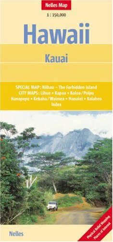 Kauai Map by Nelles (Nelles Maps) (English and German Edition),Used