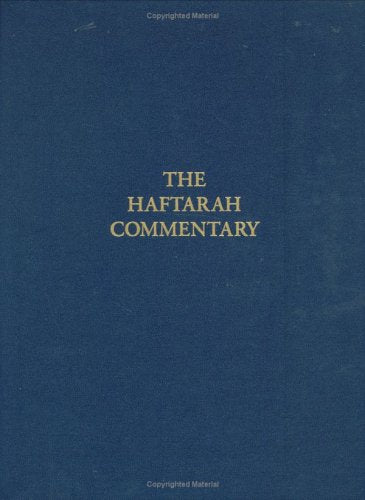 The Haftarah Commentary (English And Hebrew Edition)