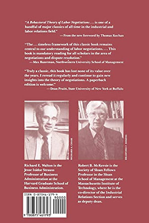 A Behavioral Theory of Labor Negotiations: An Analysis of a Social Interaction System (Ilr Press Books),Used