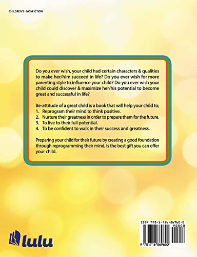 BEATTITUDE OF A GREAT CHILD: Reprogramming the Mind of a Child Into Greatness,Used