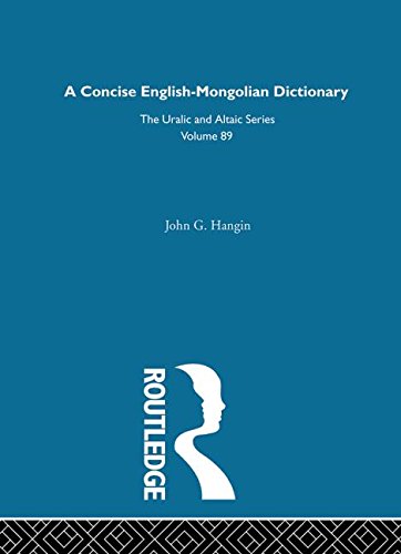 A Concise Englishmongolian Dictionary,Used
