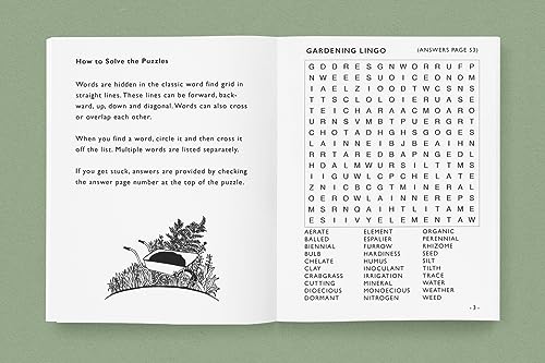 Word Search Puzzle Book For Gardeners: Large Print Word Find Puzzles for Adults (Large Print Brain Games),Used