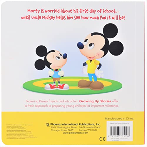 Disney Growing Up Stories with Mickey Mouse  First Day of School!  Flaps to Lift and a FoldOut Surprise!  PI Kids,Used