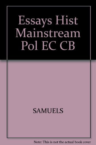 Essays In The History Of Mainstream Political Economy,Used