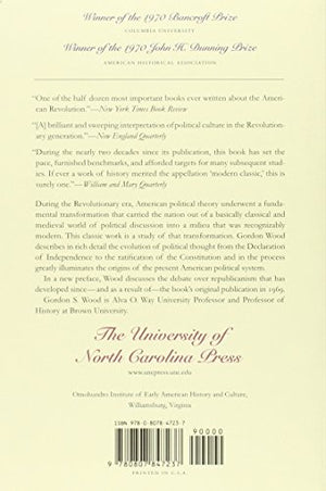 The Creation of the American Republic, 17761787,Used