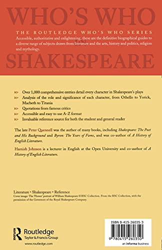 Who's Who in Shakespeare,Used