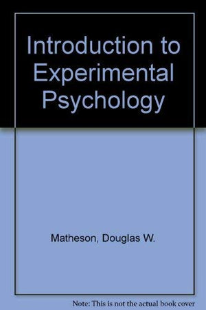 Introduction to experimental psychology,Used