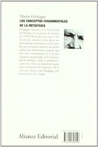 Los conceptos fundamentales de la metafsica: Mundo, finitud, soledad (Spanish Edition),Used