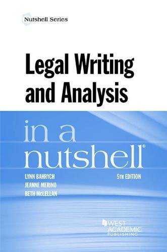 Legal Writing and Analysis in a Nutshell (Nutshells),Used