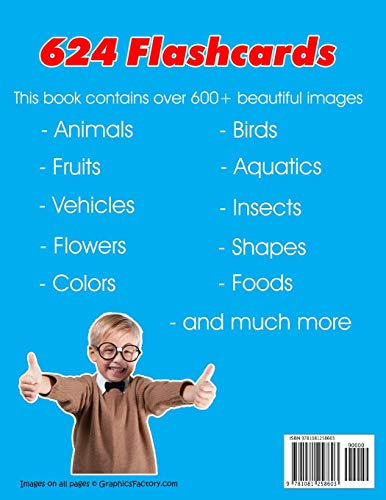 English  Russian Bilingual First Top 624 Words Educational Activity Book for Kids: Easy vocabulary learning flashcards best for,Used