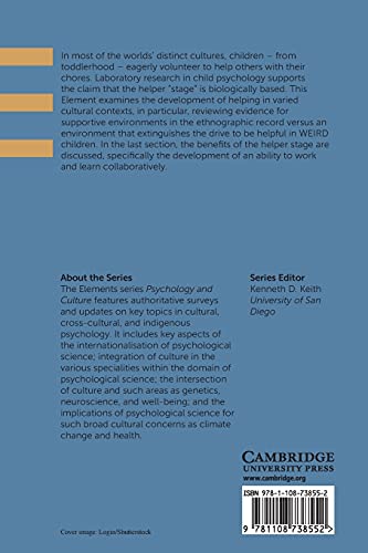 Child Helpers: A Multidisciplinary Perspective (Elements in Psychology and Culture),Used