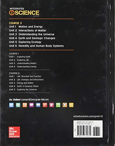McGraw-Hill Education Integrated iScience, Course 3, Student Edition - Comprehensive Science Learning Resource