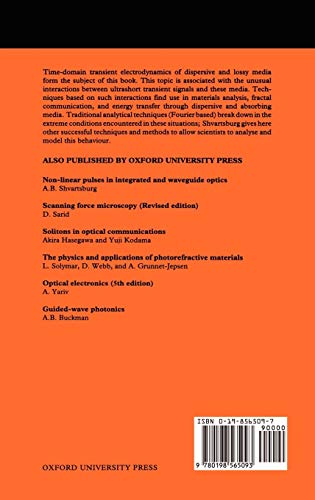 Timedomain Optics of Ultrashort Waveforms (Oxford Series in Optical and Imaging Sciences),Used