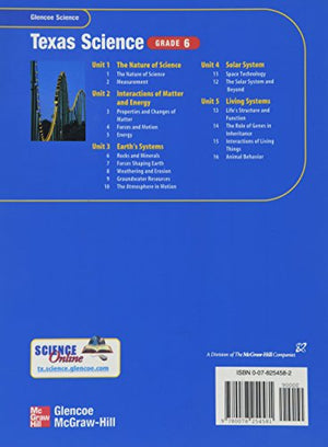 Glencoe Science Texas Grade 6 Student Edition 2002