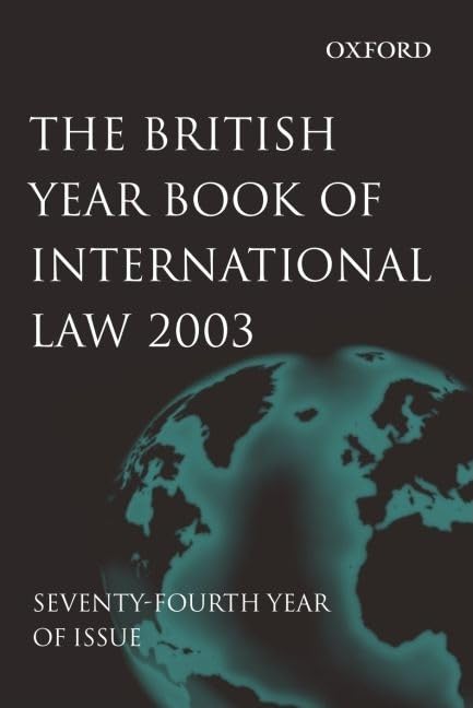The British Year Book of International Law 2003,Used